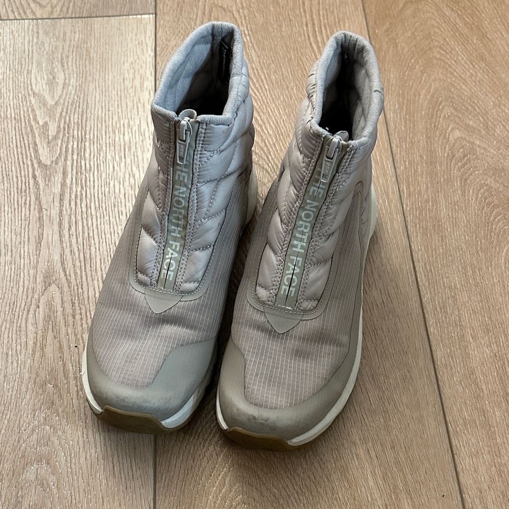 The North Face Women's Taupe Zip-Front Sneakers